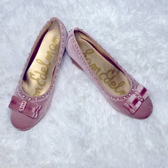 Sam Edelman Evelyn Kammie  velvet pearl block heel - Picture 1 of 6